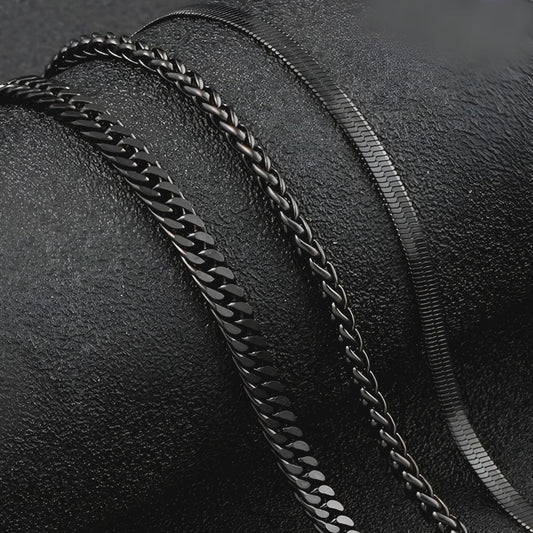 “Shadows of Steel” 3-Piece Chain Set ⚙️